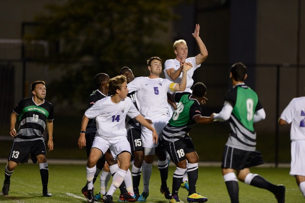 Purple Knights Pick Up First Men's Soccer Win Of 2013 With 2-0 Victory Over # 18 Mercy College