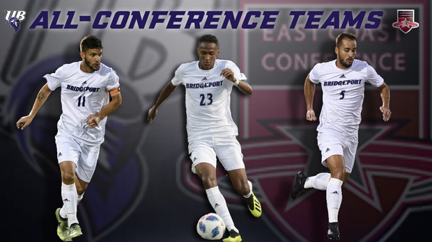 Three Purple Knights Earn All-East Coast Conference Men's Soccer Honors